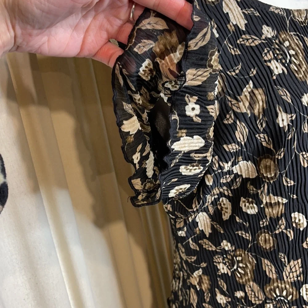 VINTAGE- HELENE BLAKE FLORAL MAXI DRESS SIZE 14 - Picture 6 of 12